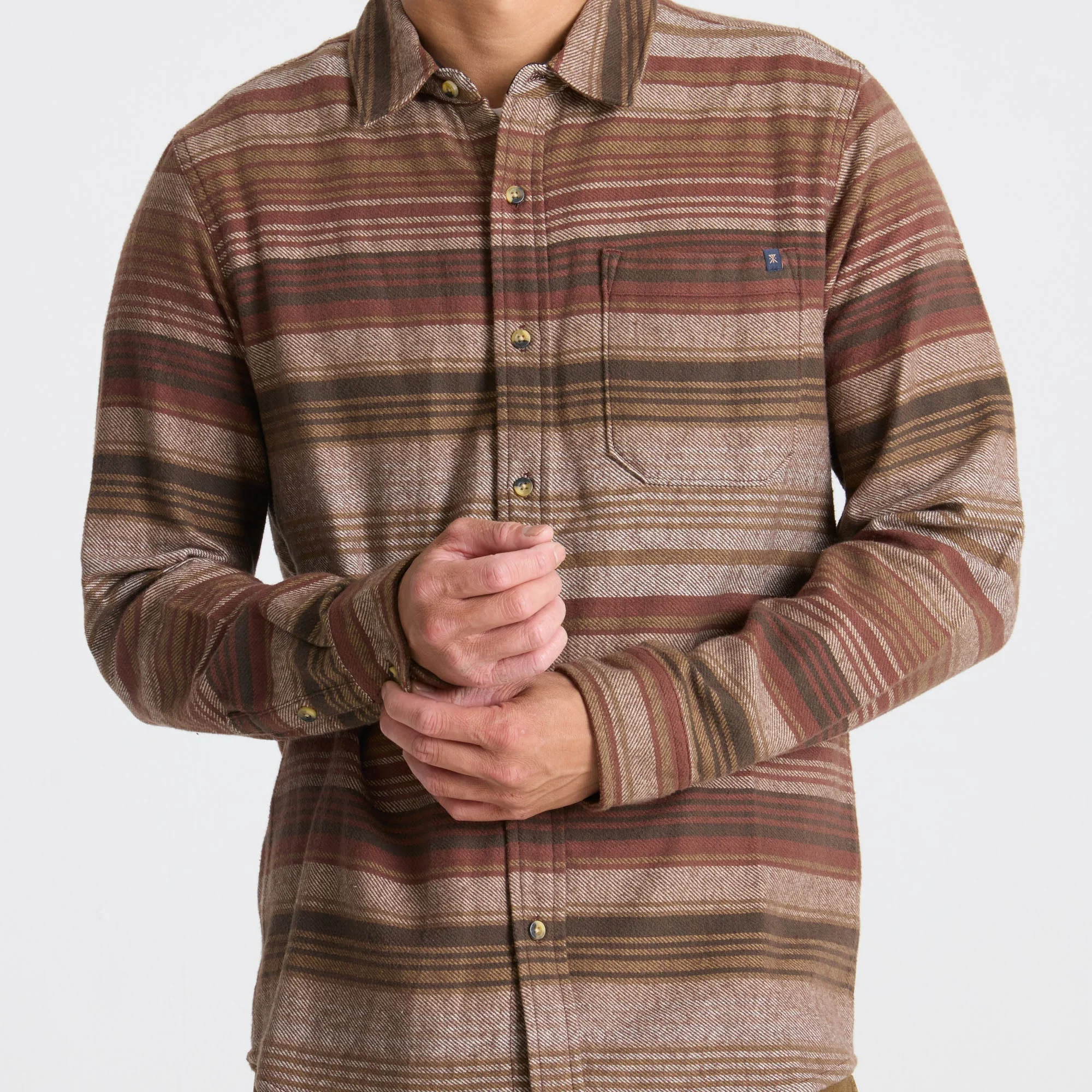 Crossroads Organic Cotton Flannel - Red Clay - Image 5